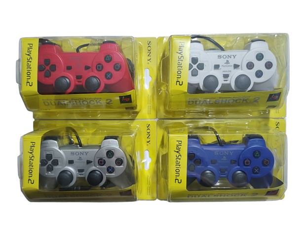 &++ JOYSTICK PS2 DUAL SHOCK COLORES CON MARCA